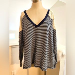 EUC L Blue We The Free Sweater